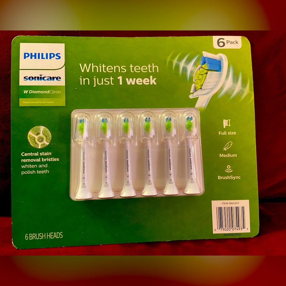 Phillips Sonicare 6 Pack Brushheads NIB Sealed